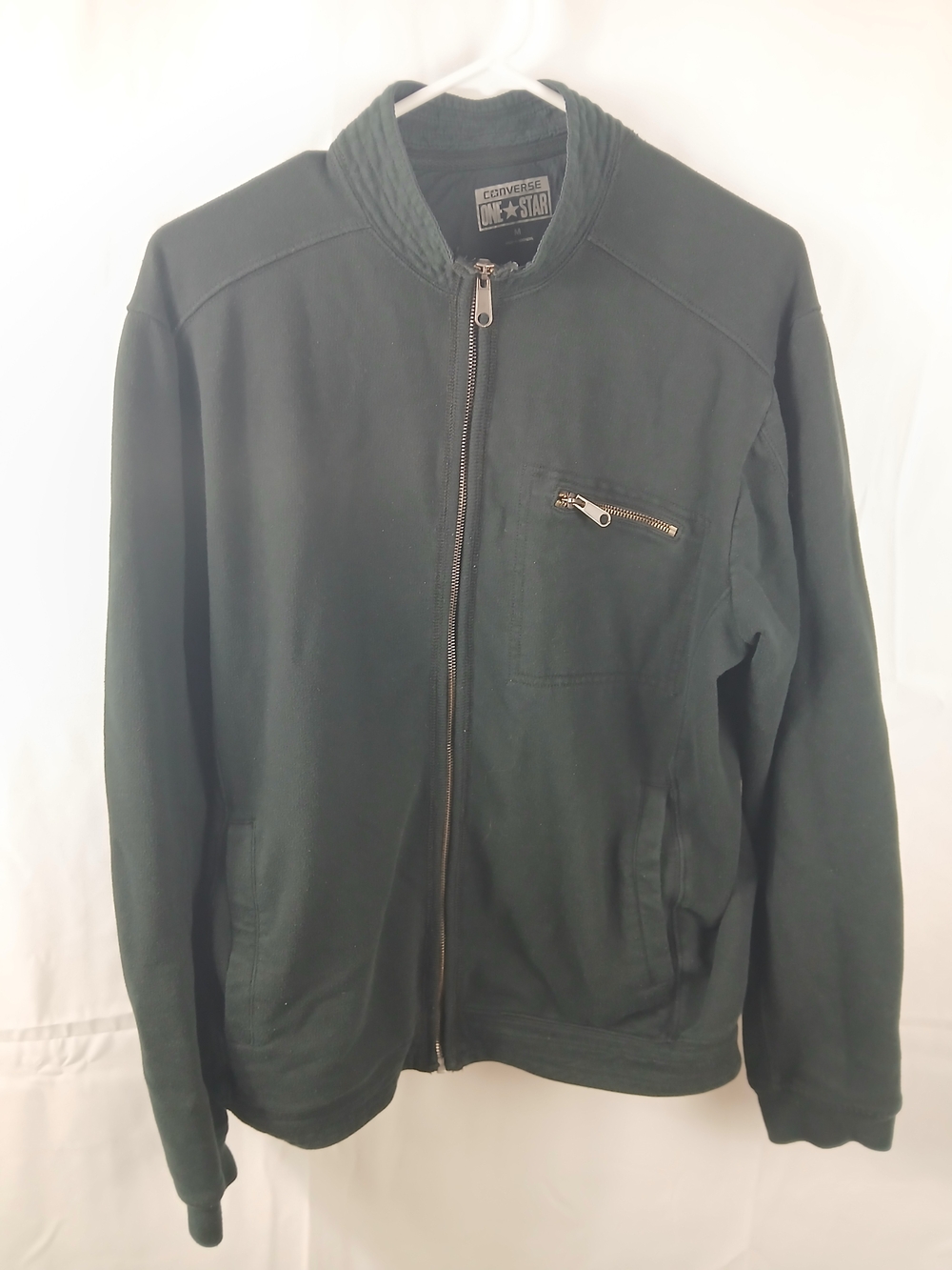 Converse Forest Green Zip Bomber Jacket